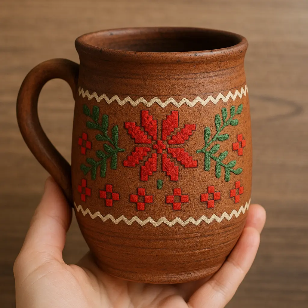 Ręcznie robiony kubek z gliny Barats