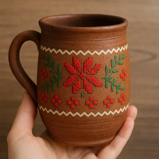 Ręcznie robiony kubek z gliny Barats